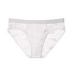 4 Pack Men's Ice Silk Cooling Lace Jacquard Seamless Ultra Thin Briefs