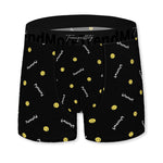 4 Pack Men's Ice Silk Trendy Prints Comfortable Smooth Touch Boxer Briefs