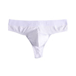 4-Pack Men's Ultra-Soft Cotton Mid-Rise Stay-Put Fit Seamless Thong