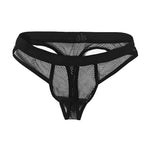 3 Pack Men's Comfort Mesh Cooling Sheer Sexy Stretch Fabric Thongs