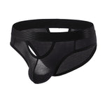 4 Pack Men's Sexy Striped Design Day-Long Comfort Soft-Touch Waistband Bikini