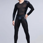Men's Lightweight Shape-Retaining Fabric Chafe-Free Design Activewear Tops & Tights