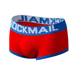 2 Pack Men's Breathable Cotton Skin-Friendly Sexy Low-Rise & Revealing Jockstraps