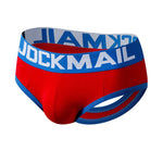 2 Pack Men's Sexy Cheeky Ultra-Soft Cotton Low-Rise & Revealing Supportive Jockstraps