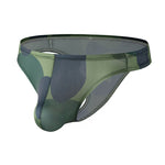 2 Pack Men's U-Pouch Camouflage Trendy Briefs