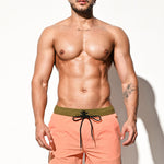 Men's Solid-Colored Breathable Mesh Board Shorts