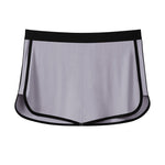 2 Pack Men's Loose-Fit Home Shorts with Breathable Built-in Brief Liner