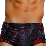 Men's Bold Prints Odor-Control Comfortable & Supportive Swim Briefs