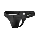 2 Pack Men's Sexy U-Pouch Sheer Icy Silk Seamless Comfort Firm Support Thongs