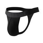 3 Pack Men's Solid Ribbed U-Pouch Breathable & Lifting Thongs