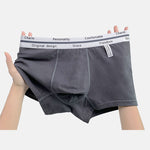 5 Pack Men's Ultra-Soft Antibacterial Cotton Trendy Design Stretchy Trunks