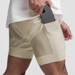 Men's Quick Dry Athletic Shorts With Phone Pockets