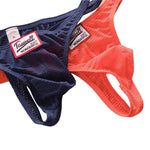 2 Pack Men's Sexy Breathable Mesh Thongs with High Stretch