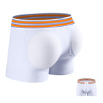 2 Pack Men's Breathable Mesh Butt-Lifting 3D Enhancing Design Seamless Shapewear