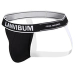 4 Pack Men's Mid-Rise Sexy Comfortable Cotton Jockstrap