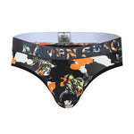 3 Pack Men's Trendy Prints Comfort U-Pouch Design Mesh Breathable Thongs