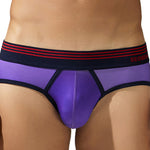 Men’s Spliced Lines Briefs in Ombre