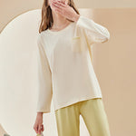 Comfortable Modal Cotton Long Sleeve Couple Pajama Set