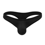 3 Pack Men's Large Enhancing Pouch & Solid Color Low-Rise Thongs
