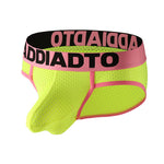 2 Pack Men's U-Pouch Mesh Low-Rise Briefs