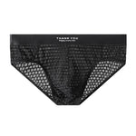 2 Pack Men's Soft & Breathable Icy Silk Quick-Dry Mid-Rise Comfort Cooling Briefs