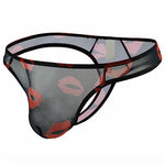 3 Pack Sexy Print Low-rise Thongs for Men