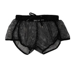 2 Pack Men's Breathable See-Through Hollow Design Loose-Fit Activewear Tops & Shorts