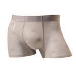 3 Pack Men's 3D Pouch Vintage Lace Jacquard Mulberry Silk Breathable Trunks