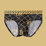 4 Pack Men's Soft & Thin Cooling Touch Playful Prints Briefs