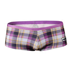 Men's Plaid Print Quick-Dry Low-Rise Swim Shorts & Trunks