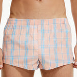 Men’s Vent Classic Plaid Cotton Boxers With Fly