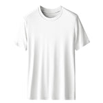 Men's Double-Faced Modal Crewneck Base Layer Casual Ultra-Soft Tagless T-Shirt