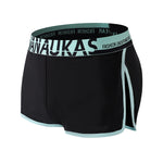 2 Pack Men's Stretch Boxer Shorts with Side Split Design and Support Pouch