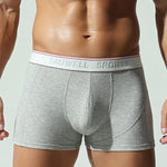 2 Pack Men's Mid-Rise Solid Color Seamless Soft & Comfort Stretch Fit Trunks