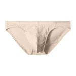 3 Pack Men's Solid Color Minimalist Style Breathable Cotton Briefs