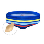 Men's Moisture-Wicking Sexy Striped Color Swim Briefs