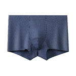 4 Pack Men's Antibacterial Cotton Gusset Striped Lightweight Trunks