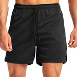 Men's Zipper Pockets & Quick-Dry Movement-Friendly Activewear Shorts