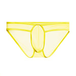 2 Pack Men's Ice Silk Breathable Sexy Low-Rise Anti-Odor Briefs