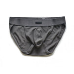 2 Pack Men's Low-rise High-cut Solid Briefs