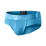 3 Pack Men's Single-Layer Sheer Ice Silk U-Pouch Low-Rise Briefs
