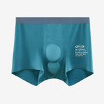 Men's Dual-Raised Support Seamless Solid Color Trunks