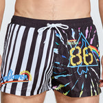 Men's Printed Athletic Cut Quick-Dry Comfy Waistband Board Shorts