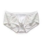 2 Pack Men's Sexy Semi-Sheer Lace Mesh Trunks with Contoured U-Pouch