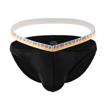 3 Pack Men's Sexy Color-Block Hollow Out Underwear Bikini