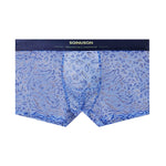 3 Pack Men's Leopard Print Seamless Hem & Comfortable Trunks