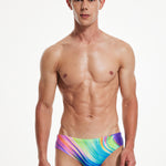 Vibrant Quick-Dry Swim Briefs for Men