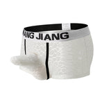 2 Pack Men's Ice Silk Lace Solid Sexy Trunks