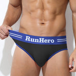 3 Pack Men's Low-Rise Sports Breathable Fitness Hip-Lifting Cotton Briefs