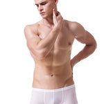 Lightweight Breathable Ice Silk U Contoured Boxers for Men